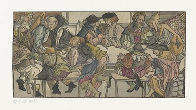 Company Around a Table by Anonymous
