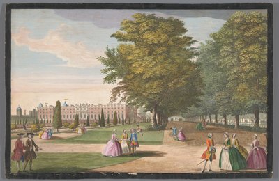 View of Hampton Court Palace in London from the South Side by Anonymous