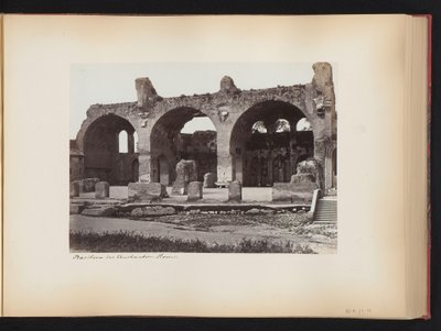 View of the Basilica of Maxentius on the Roman Forum in Rome, Italy by Anonymous