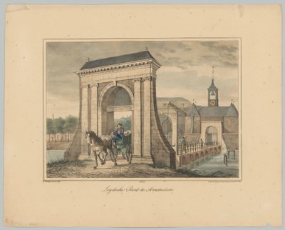 View of the Leidsepoort in Amsterdam by Anonymous