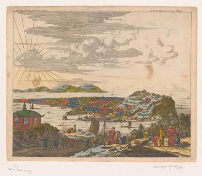 View of a City in China, Hanchieu by Anonymous