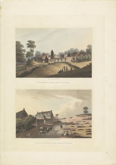Hougoumont and La Haye-Sainte by Anonymous