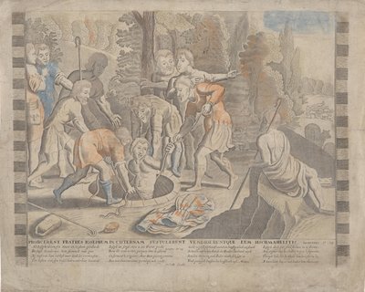 Joseph Thrown into the Pit by His Brothers by Anonymous