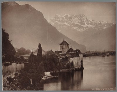 Castle of Chillon on Lake Geneva, in the Distance the Dents du Midi by Anonymous
