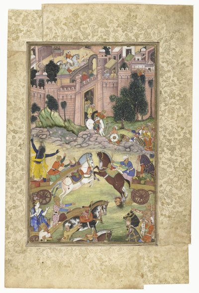 Krishna Kills the Demon Sri Gala (Scene from the Harivamsa) by Anonymous