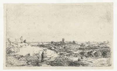 Landscape with a Cow by Anonymous
