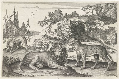 Lions and Leopard (series title) Animalivm Qvaddrvpedvm (series title) by Anonymous