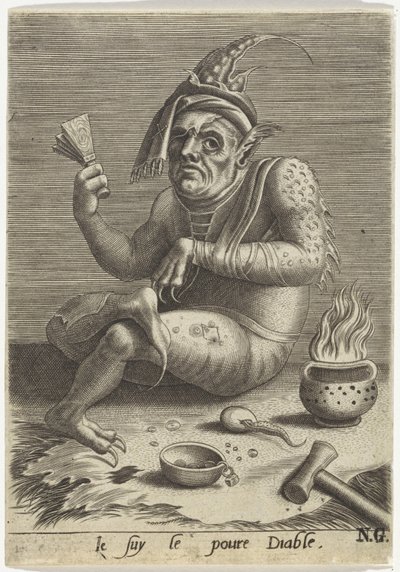 Leper Beggar in the Form of the Devil by Anonymous