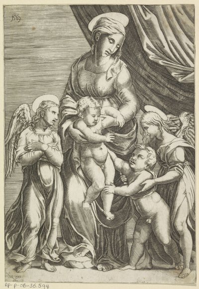 Mary with Child and the Young John the Baptist by Anonymous