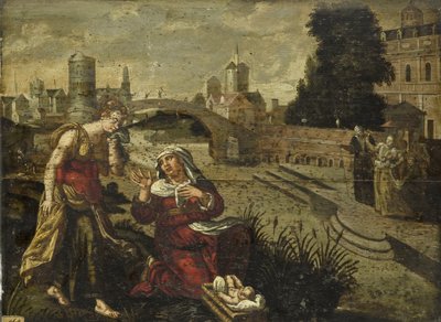 Moses in the Bulrushes by Anonymous