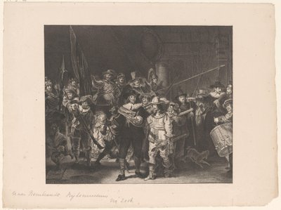 Officers and Other Militiamen of District II in Amsterdam Led by Captain Frans Banninck Cocq and Lieutenant Willem van Ruytenburch, Known as the 