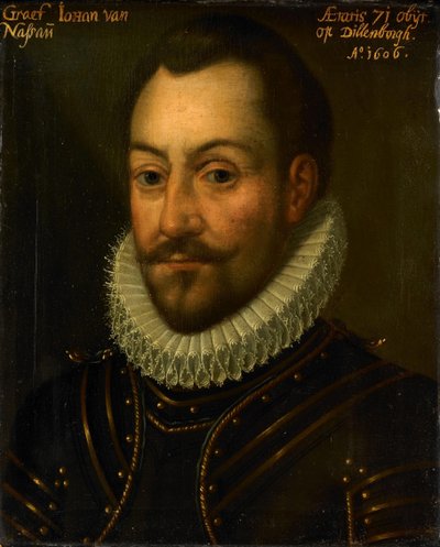 Portrait of an Unknown Count or Officer, Possibly Count John the Old of Nassau or Louis of Nassau by Anonymous