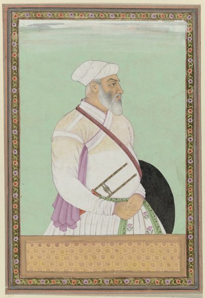 Portrait of Dalil-khan, Grand Vizier of Aurangzeb, Former Governor of the Deccan Province; He is from the Rohilla Pathans by Anonymous
