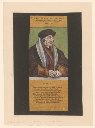 Portrait of Desiderius Erasmus by Anonymous
