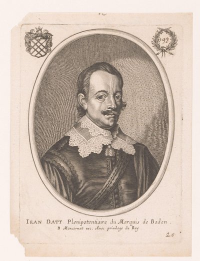 Portrait of Jean Datt by Anonymous
