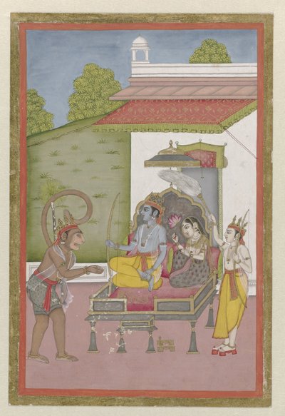Rama and Sita Enthroned by Anonymous