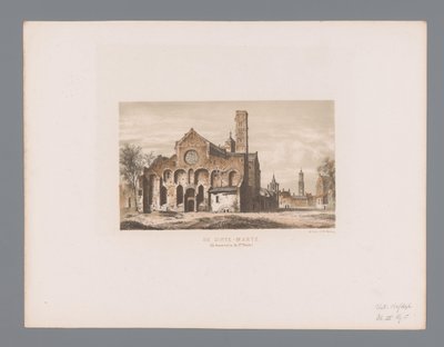 Ruins of the Mariakerk in Utrecht by Anonymous