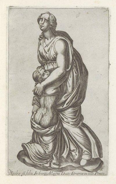 Sculpture of Niobe with Her Daughter by Anonymous