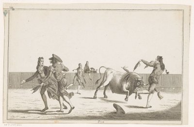 Bull Challenged with Banderillas (Collection of the Main Maneuvers of a Bullfight) by Anonymous