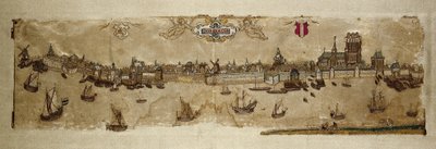 Strip of Embroidery of Silk on Silk by Anonymous