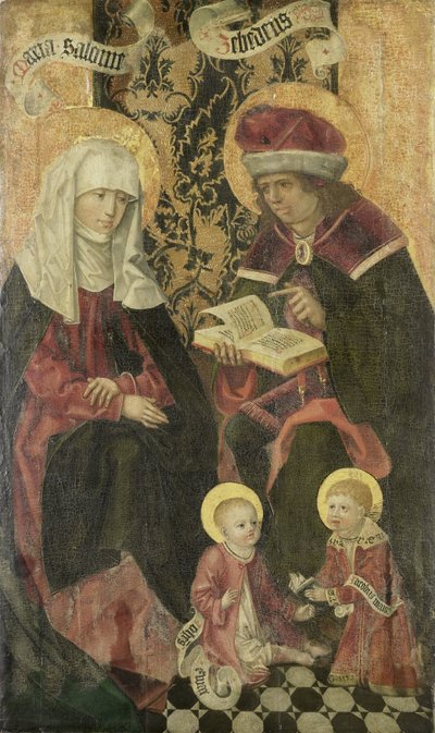 The Family of Zebedee / Angel Gabriel from an Annunciation by Anonymous