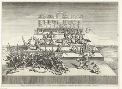 Theatrical Performance on War and Peace; Entry of Ferdinand into Ghent in 1635 by Anonymous