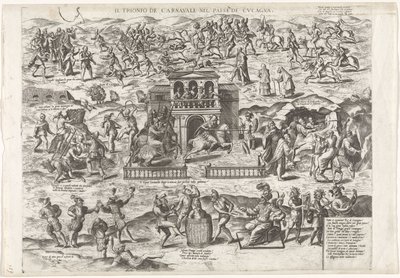Triumph of Carnival over Lent in the Land of Cockaigne by Anonymous
