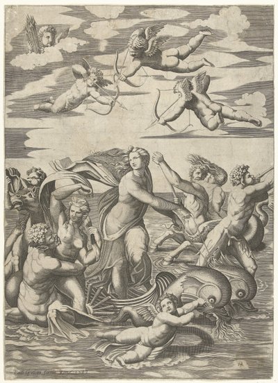 Triumph of Galatea with Tritons, Nereids, and Putti by Anonymous