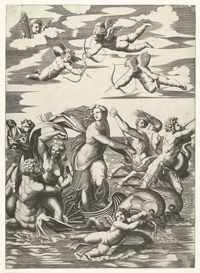 Triumph of Galatea with Tritons and Nereids and Putti by Anonymous