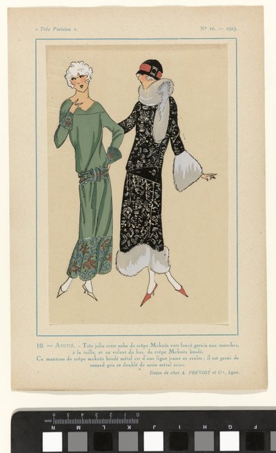 Très Parisien, 1923, No 10: 10. - FRIENDSHIP. - Very Pretty This Dress... by Anonymous