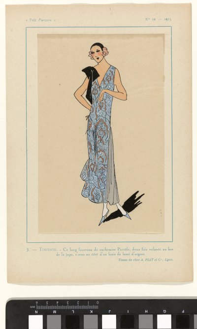 Très Parisien, 1923, No 10: 3. Timidity. - This Long Sheath... by Anonymous