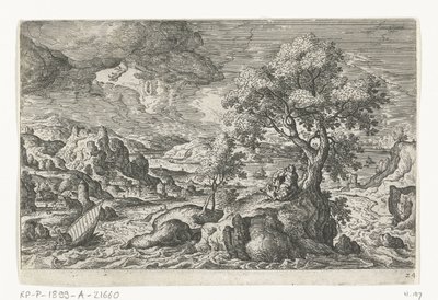Vision on an Island Landscapes with Mythological and Biblical Representations (series title) by Anonymous