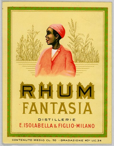 Advertisement for Fantasia rum, sugar cane plantation (early 20th century) by Anonymous Anonymous