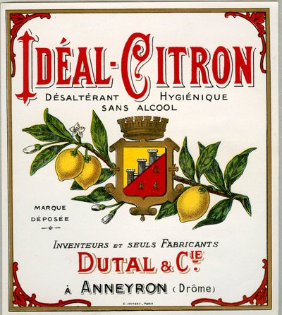 Advertisement for French lemon drink called Ideal-Lemon by Anonymous Anonymous
