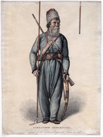 Alexander Zemlyanukhin, Cossack of the Don Regiment by Anonymous Anonymous