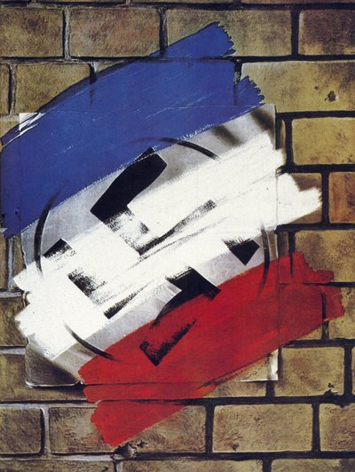 Anonymous poster published at the Liberation of France - 1944 by Anonymous Anonymous