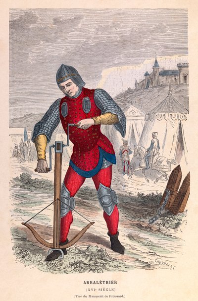 Crossbowman in the 16th century in Paris by Anonymous Anonymous