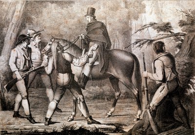 Brigands Attacking a Horse Traveller by Anonymous Anonymous