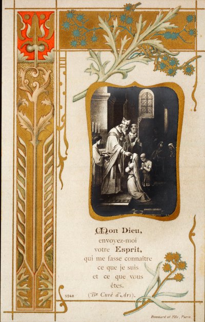 Ceremony of confirmation (pious image) by Anonymous Anonymous