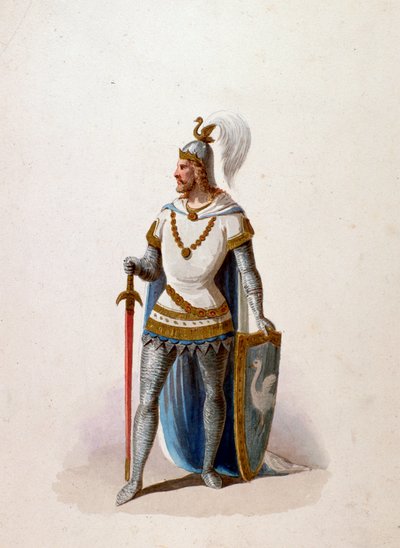 Character from opera Lohengrin by Wagner by Anonymous Anonymous