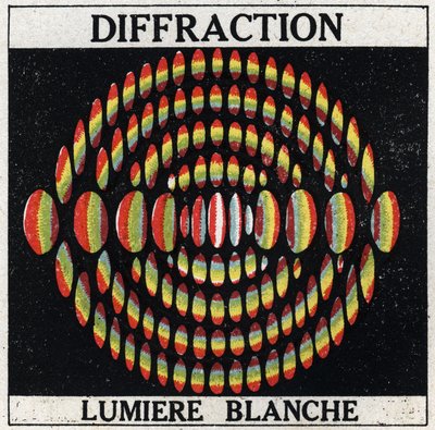 Diffraction: white light. Anonymous illustration from 1925. Private collection. by Anonymous Anonymous