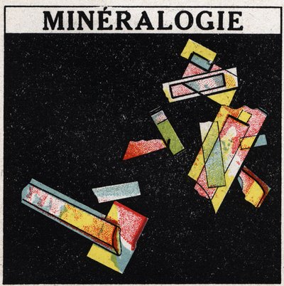 Double refraction: mineralogy. Anonymous illustration of 1925. Private collection. by Anonymous Anonymous