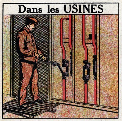 Electrical Pipes: Pipeline in Plants. Anonymous Illustration from 1925. Private Collection. by Anonymous Anonymous