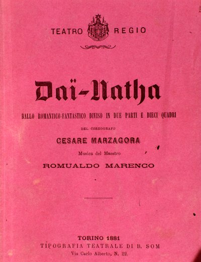 First page of sheet music Dai-Natha, ballet by Romualdo Marenco by Anonymous Anonymous