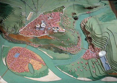 Galloromaine Civilization: Model of the City of Lyon Between 50 BC and 100 AD by Anonymous Anonymous