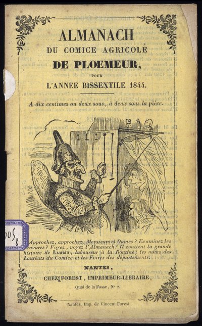 Guignol - Cover of the Almanach of the Comice Agricole de Ploemeur by Anonymous Anonymous