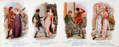 Illustrations for Francesca da Rimini, Opera by Zandonai by Anonymous Anonymous