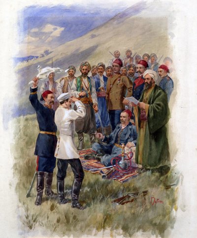 The April Uprising 1878. Negotiations at the Headquarters of the Insurgents by Anonymous Anonymous