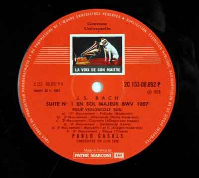 Label of the Record 33 Turn (Vinyl Record) of the Brand 