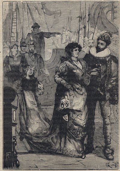 Meeting between Lucrezia Borgia and Alfonso I d